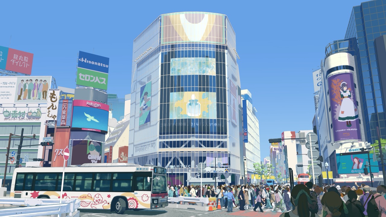 渋谷駅前の風景